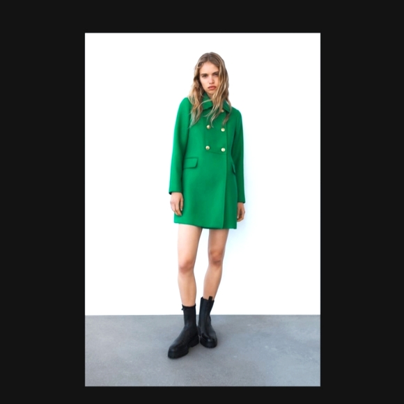 Zara Jackets & Blazers - Green zara coat